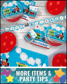 All Aboard Train Party Supplies, Decorations, Balloons and Ideas